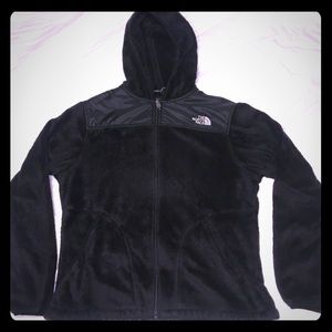 The North Face Black womens hooded fleece, large